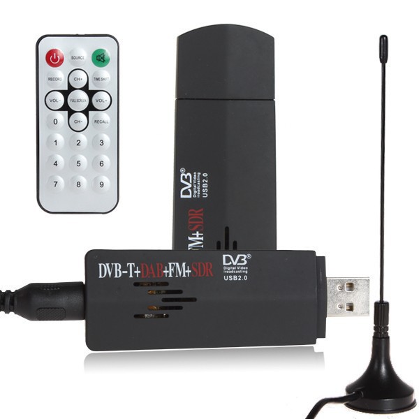 RTL-SDR / FM + DAB / DVB-T USB 2.0 المصغر للتلفزيون الرقمي