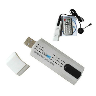 موالف التلفزيون الرقمي DVB-T2 عبر الأقمار الصناعية USB مع موالف بهوائي عن بعد HD TV Receiver لـ DVB-T2 / DVB-C / FM / DAB