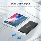Promotional Cell Mobile Phone Dual Usb Msds Portable Wallet Credit Card Custom Logo Powerbank 10000 Mah Power Bank
