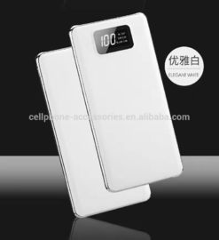High quality 20000mah power bank 2017 LCD display power bank battery with LED flashlight