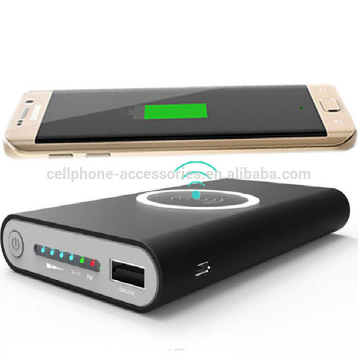 2017 New 3 in 1 Magnetic Qi Wireless charger transmitter and receiver with battery pack power bank 10000mah